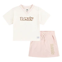 Ensemble T-shirt and Jupe Levis- Rose 
