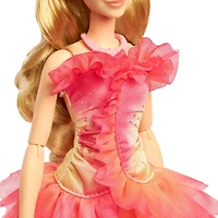 Mattel Wicked Poupée Glinda aux cheveux blonds, avec accessoires et tenue de bal amovible