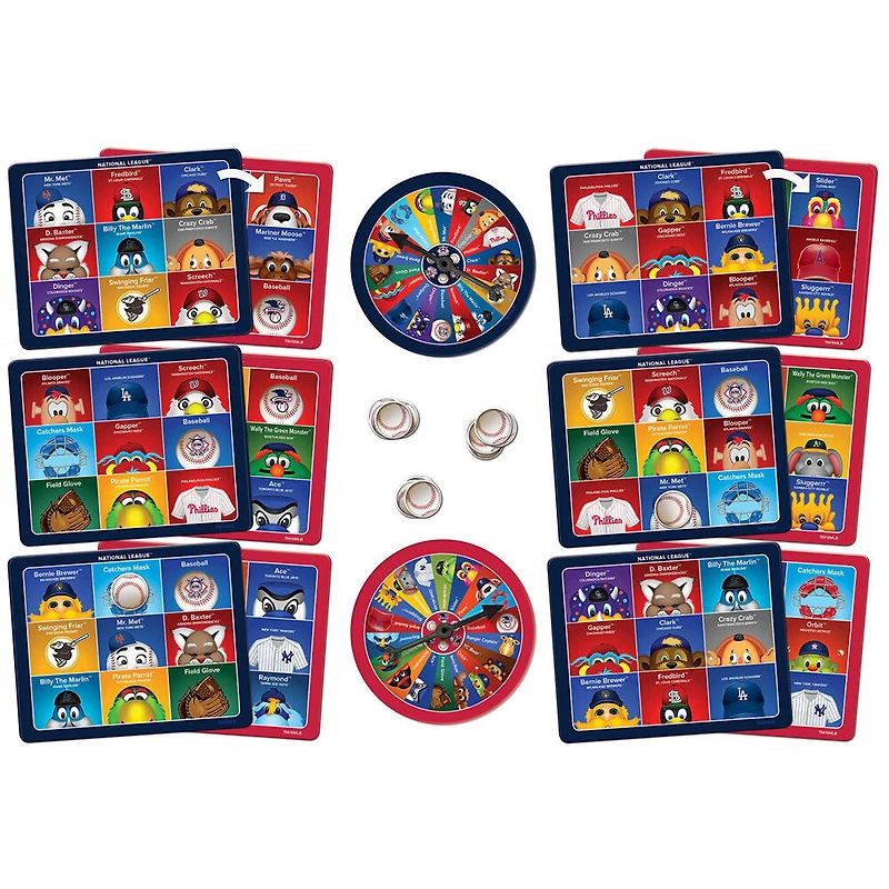 Masterpieces Puzzle Company MLB League Mascots Bingo Board Game - English Edition