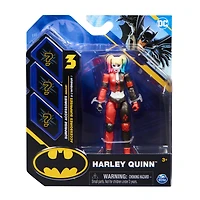 DC Comics, 4-inch Harley Quinn Action Figure with 3 Mystery Accessories, Batman Kids Toys