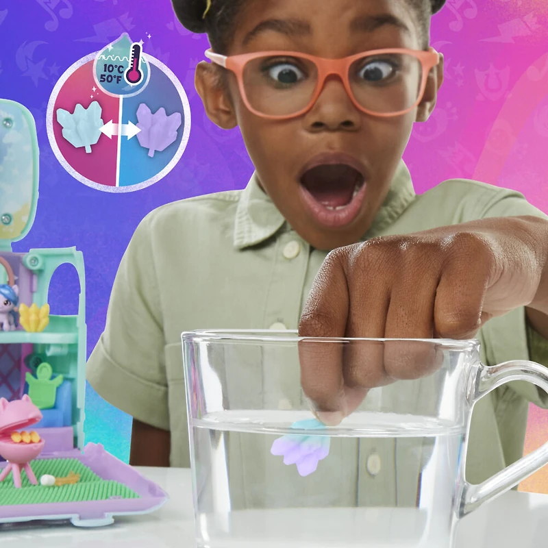 My Little Pony Mini Monde Magique, Magic-van, coffret créatif camping-car, jouet miniature My Little Pony