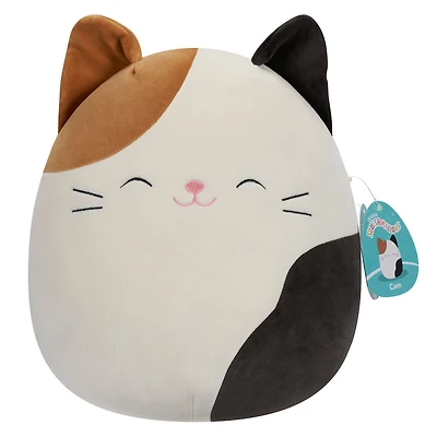 Squishmallows 12" - Chat Calico Cam Marron et Blanc