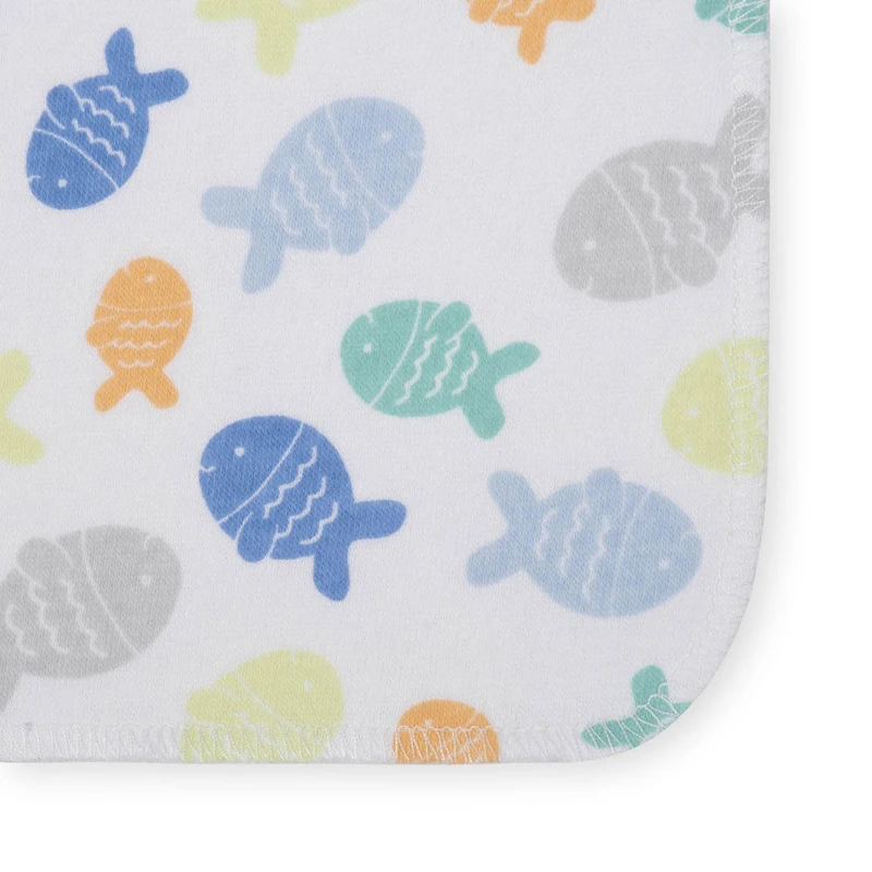 Koala Baby 8-Pack Washcloth, Blue Fish