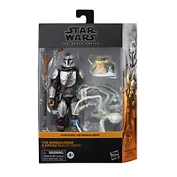 Star Wars The Black Series, figurine articulée de collection The Mandalorian and Grogu (Maldo Kreis) - Notre exclusivité
