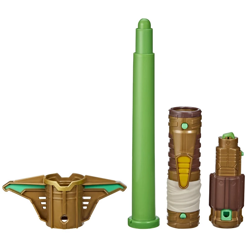 Star Wars Lightsaber Forge, Sabre laser de Yoda à lame verte extensible, jouet de déguisement personnalisable