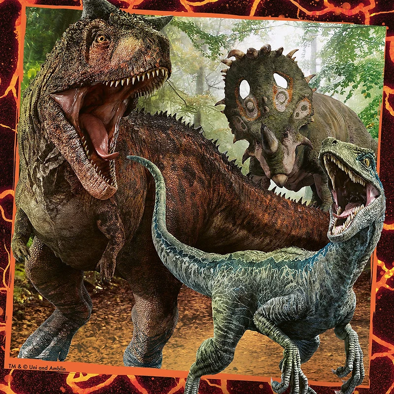 Ravensburger - Jurassic World: Instinct de chasseur casse-têtes 3x49pc