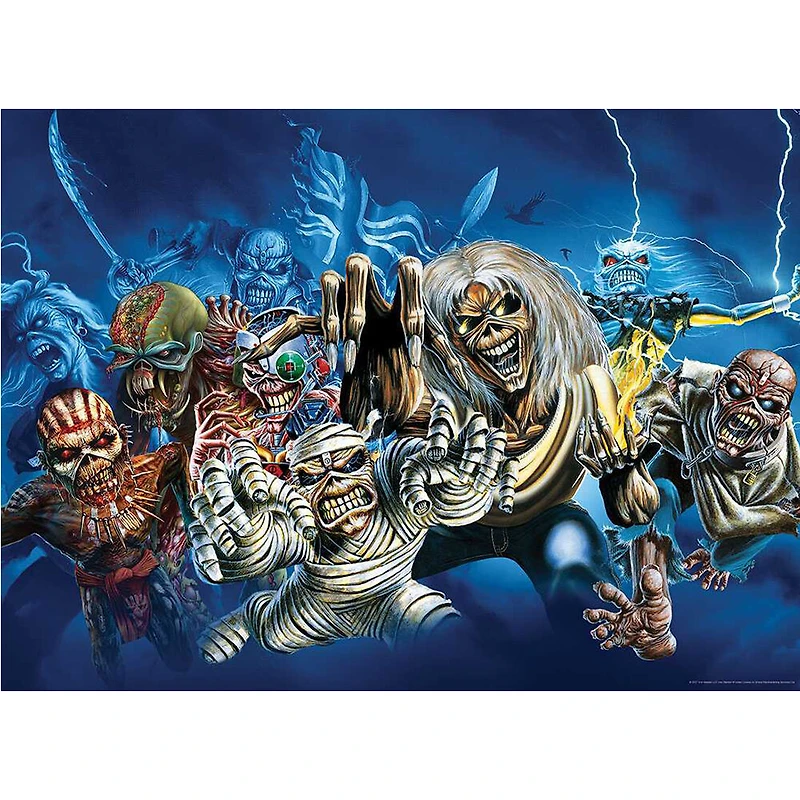 Iron Maiden "The Faces of Eddie" 1000 Piece Puzzle - English Edition