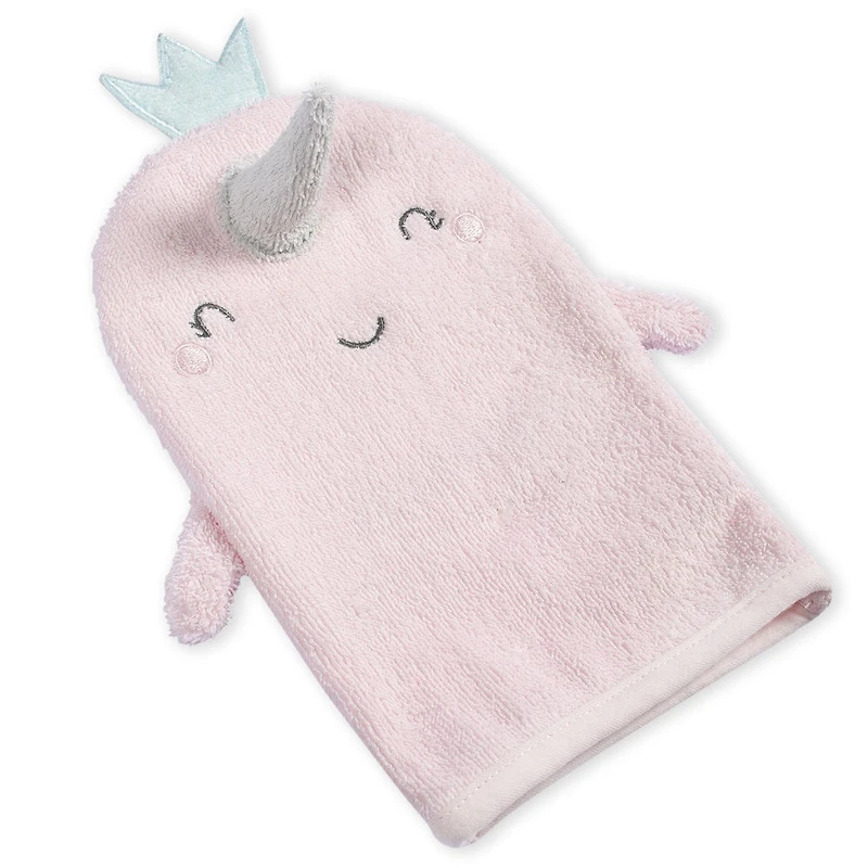Koala Baby - Gant de Bain Bébé - Narval Rose
