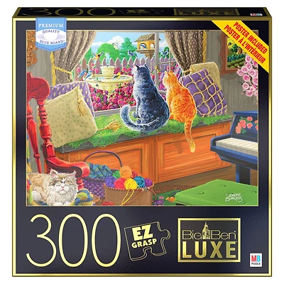 Puzzle Big Ben Luxe de 300 pièces, Point de vue du chaton