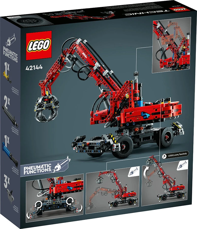 LEGO Technic La machine de manutention, 42144 Modèles de grues, Ensemble de construction (835 pièces)