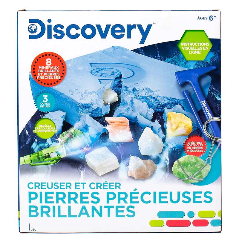 Discovery Glowing Minerals - Colours and styles may vary