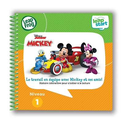LeapFrog LeapStart 3D Mickey and the Roadster Racers - Pit Crews to the Rescue Storybook - French Edition