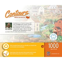 "Contours" - "America The Beautiful" - Puzzle En Forme De 1000 Pièces