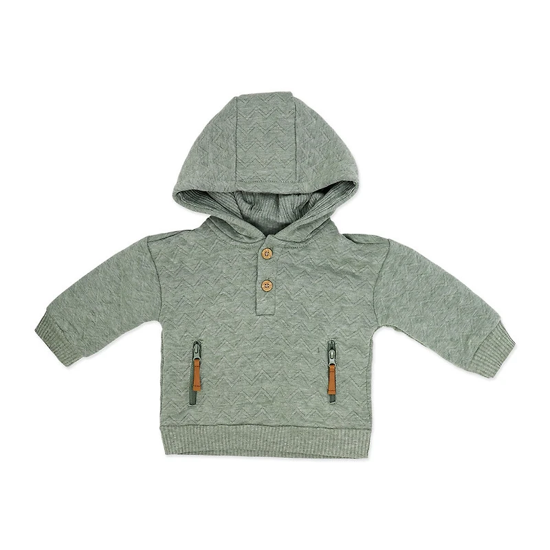 Baby Mode Ensemble jogging matelassé à capuche 2 pièces : vert