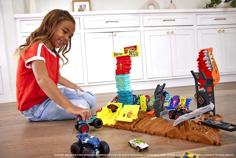 Hot Wheels-Monster Trucks-Compétition de Dérapages-Coffret