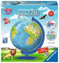 Ravensburger! Globe Enfants casse tête (180pc) (Seulement Français)