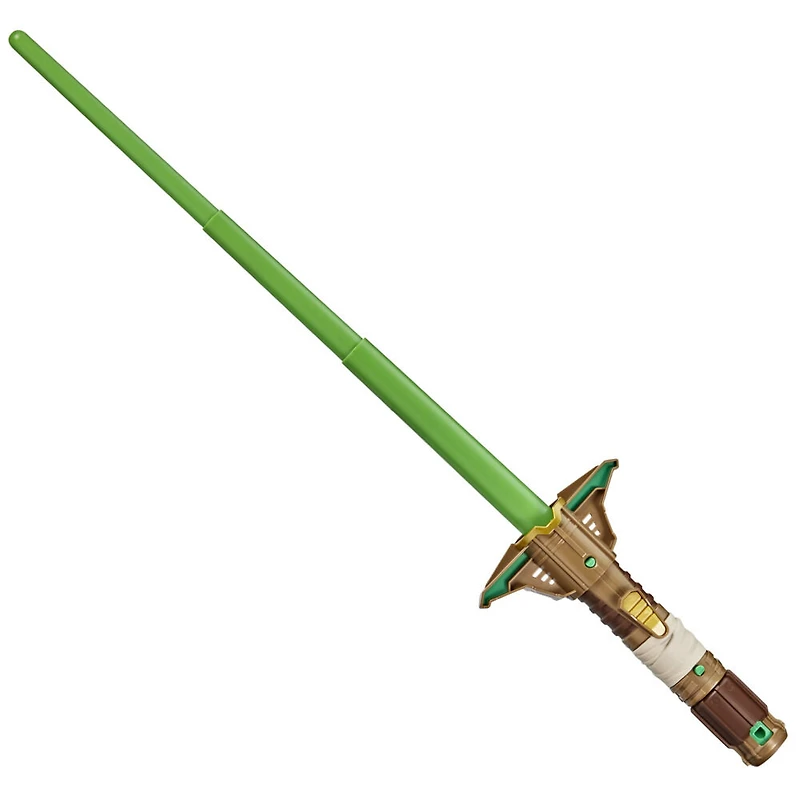 Star Wars Lightsaber Forge, Sabre laser de Yoda à lame verte extensible, jouet de déguisement personnalisable