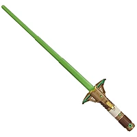 Star Wars Lightsaber Forge, Sabre laser de Yoda à lame verte extensible, jouet de déguisement personnalisable