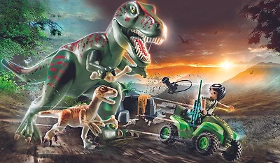 Playmobil - Explorateur avec quad et dinosaures