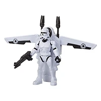 Star Wars Mission Fleet, Clone Trooper Arena Rescue, classe équipement, figurine de 6 cm avec véhicule