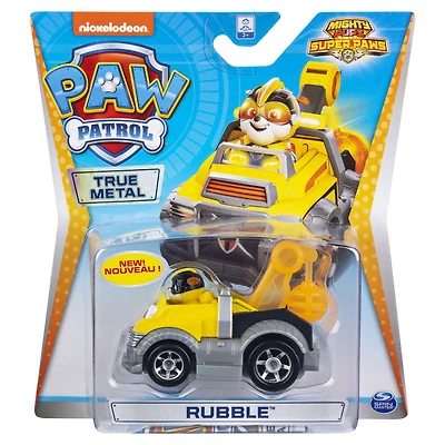  PAW Patrol, Véhicule Super-Ruben Super PAWs en métal True Metal à collectionner, Série Super-Chiots à l'échelle 1:55 