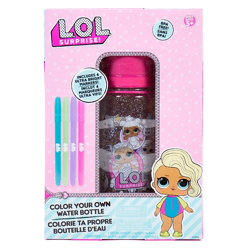 LOL Surprise! Bouteille d'eau Pailletée - Édition anglaise