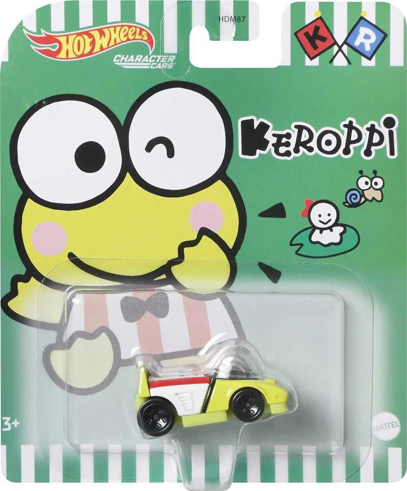 Hot Wheels Hello Kitty Keroppi Véhicule inspiré d'un personnage