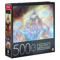 500-Piece Jigsaw Puzzle with Foil Accents, Sea, Sun, and Stars