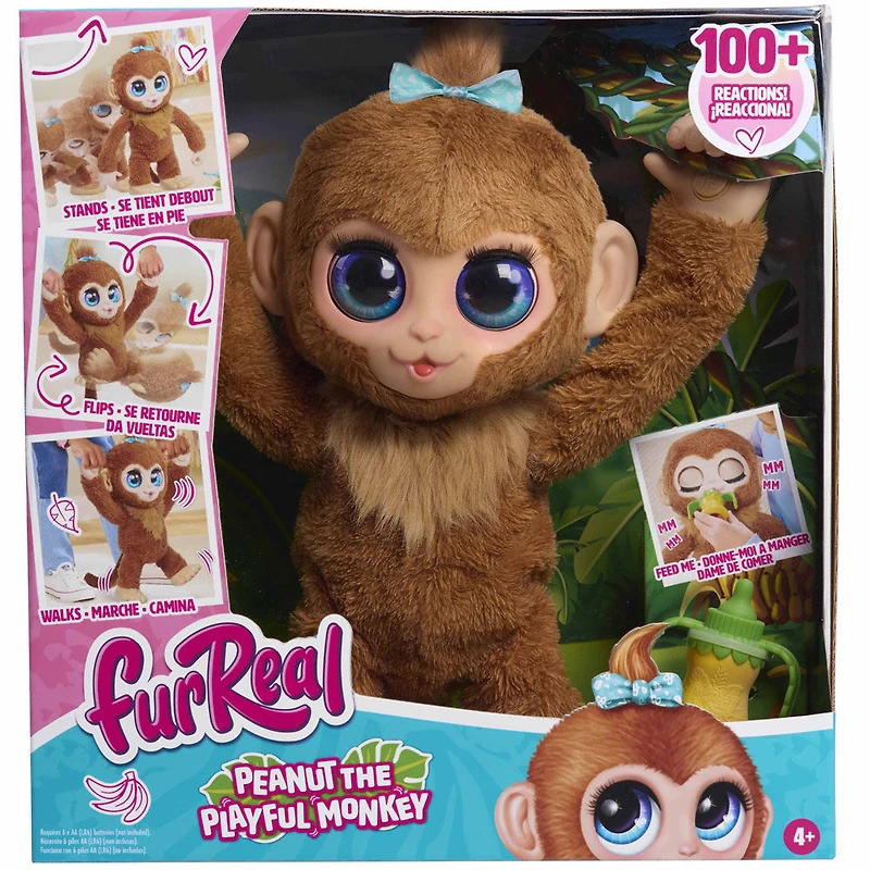 furReal Peanut the Playful Monkey Interactive Toy