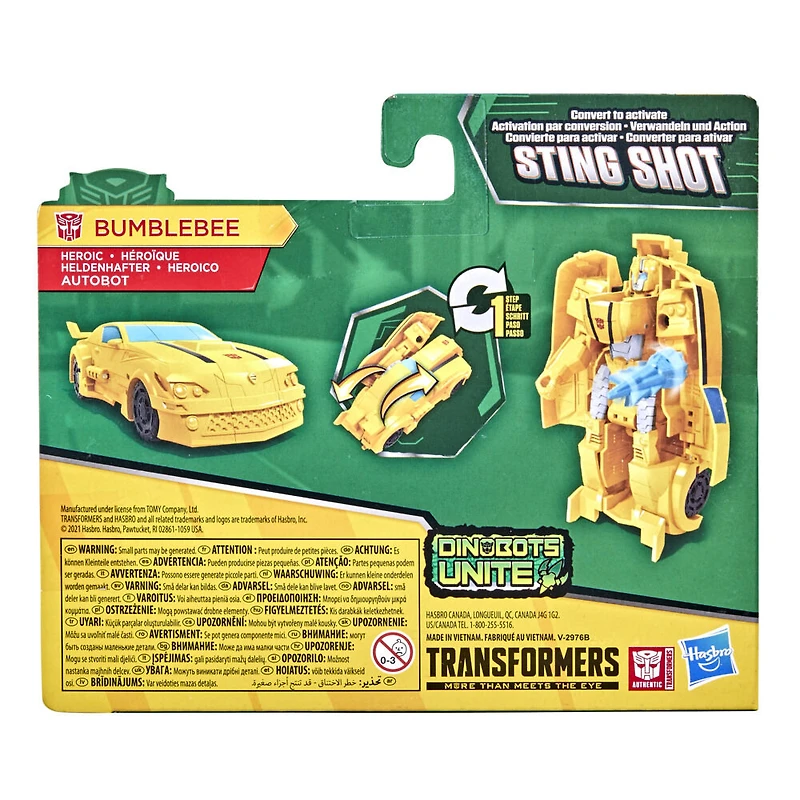 Transformers Cyberverse Action Attackers: 1-Step Changer Bumblebee Action Figure Toy