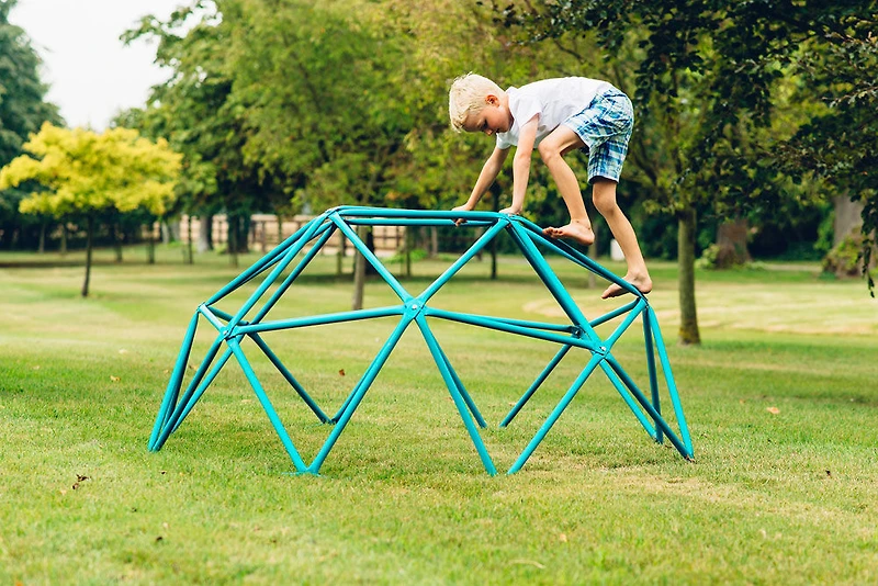 Plum Play Deimos Outdoor Metal Climbing Dome Frame, 74.8 x 74.8 x 35.4" - Teal