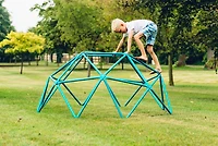 Plum Play Deimos Outdoor Metal Climbing Dome Frame, 74.8 x 74.8 x 35.4" - Teal