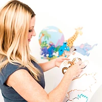 Wall Stories Kids Wall Stickers - Sesame Street, Elmo Goes to the Zoo - Interactive Wall Stickers for Kids Bedrooms - Large Peel and Stick Wall Decals with Free Play and Activity App