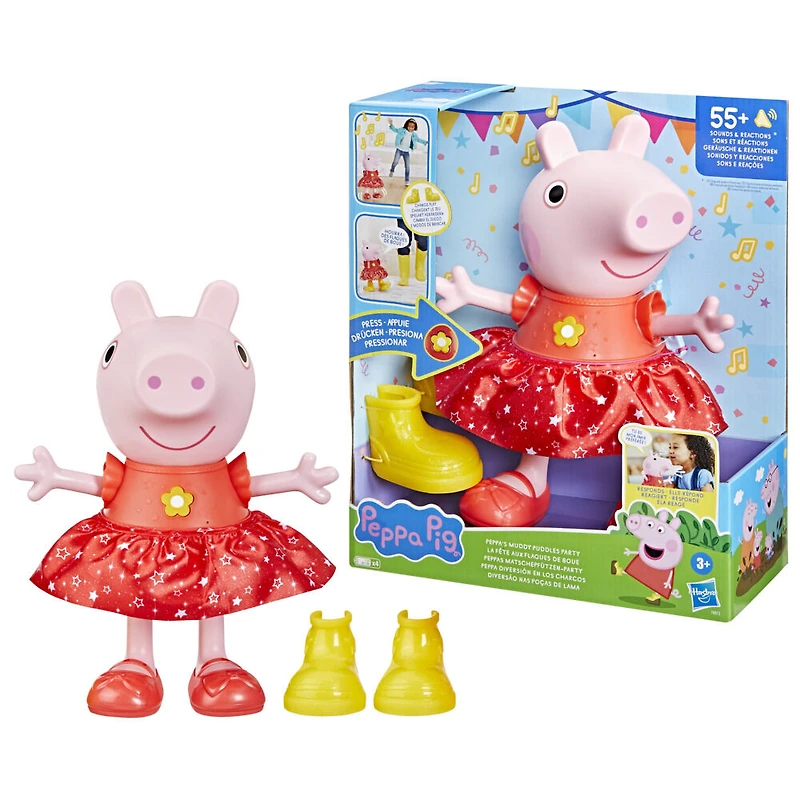 Peppa Pig, Poupée La fête aux flaques de boue - Version française