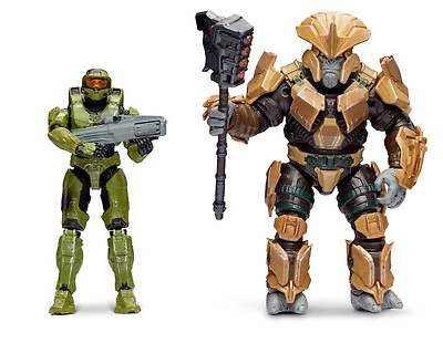 Halo - paquet de 2 figurines de 9,5 cm - Master Chief vs Brute Chieftain