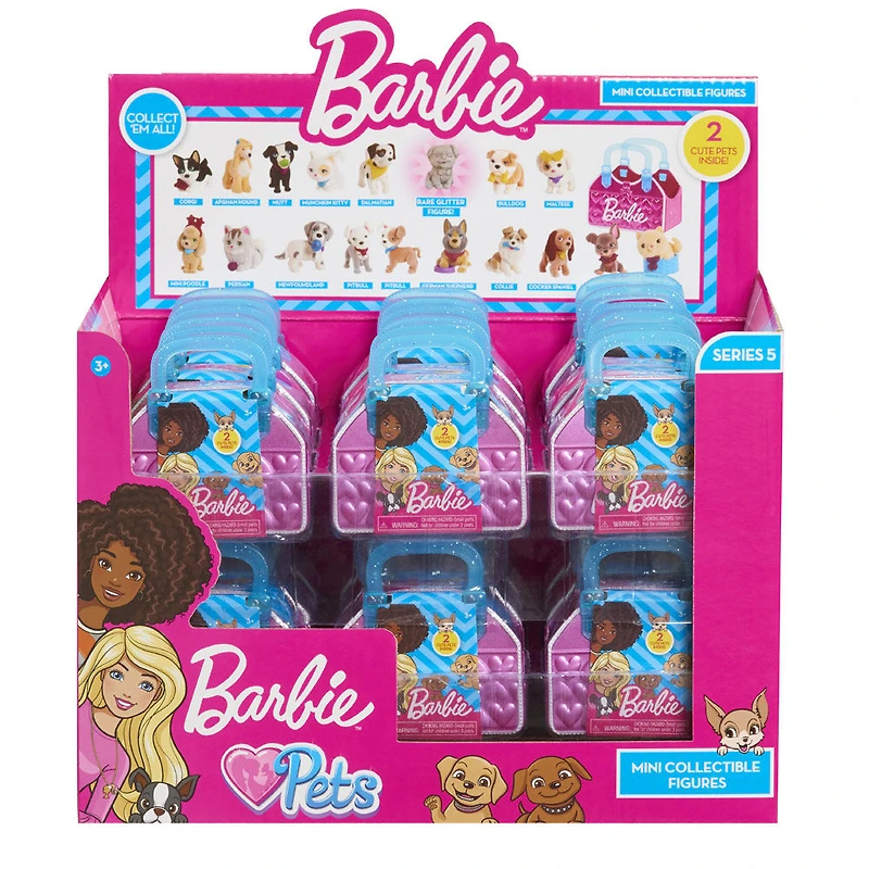Mini Figurines d'Animaux Barbie à Collectionner de la Série 5 - 2 Figurines Cachées - Notre exclusivité