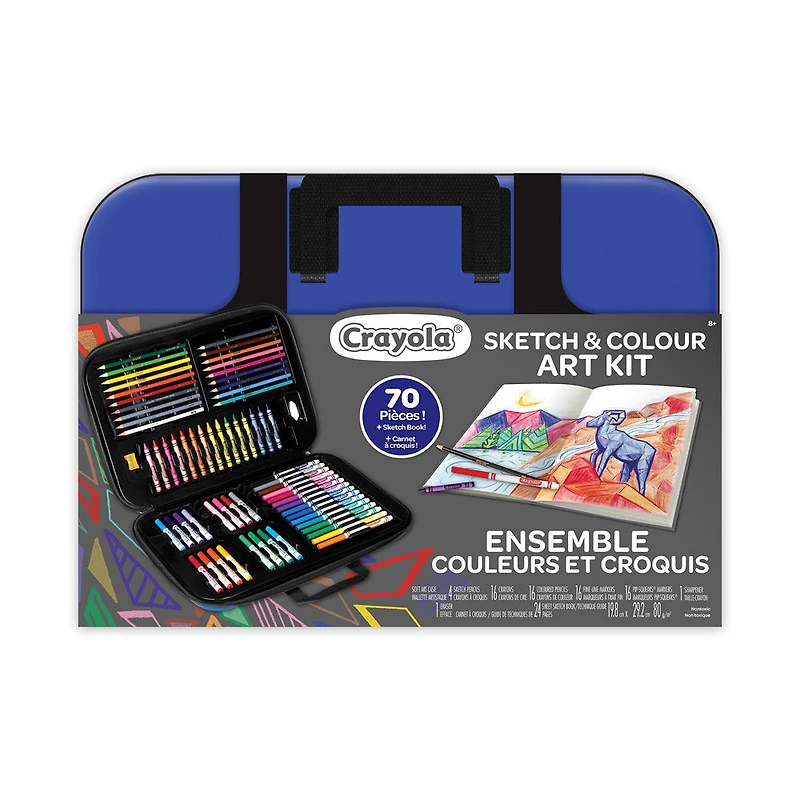 Sketch & Colour Art Kit - Blue