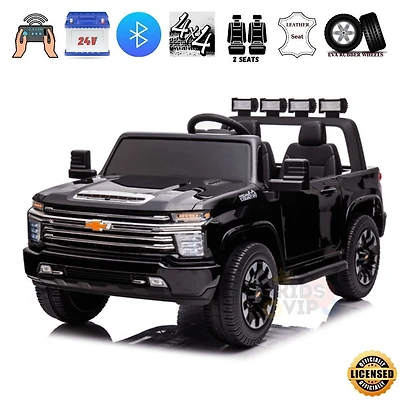 KidsVip 24V Chevrolet Silverado Ride on Truck W/RC