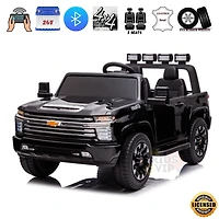 KidsVip 24V Chevrolet Silverado Ride on Truck W/RC