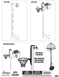 NBA ensemble de paniers de basket de style junior pro - Notre exclusivité