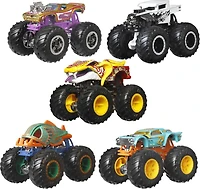 Hot Wheels Monster Trucks, 1:64 Scale Monster Trucks Toys, Set of 5