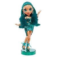 Rainbow High Jewel Richie - Poupée-mannequin vert émeraude avec vitiligo