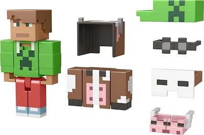Minecraft - Série Créateur - Figurine - Haut à Capuche + Haut À Capuche Vache