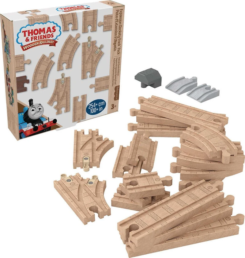 Thomas et ses amis - Piste en bois - Coffret d'extension de piste Clackety Track