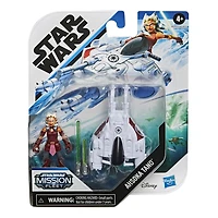 Star Wars Mission Fleet, Ahsoka Tano Aquatic Attack, classe équipement, figurine de 6 cm avec véhicule