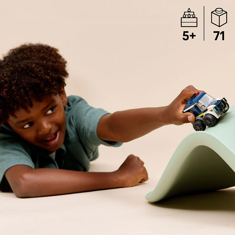 LEGO City Rides - Police Truck Building Toy for Kids, Boys, & Girls, Ages 5+ - 60481