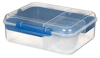 Sistema Bento Box To Go Lunch Box with Yogurt Container, 1.65 L, BPA Free, Colour May Vary