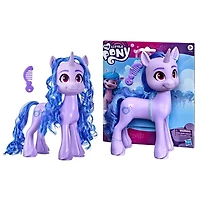 My Little Pony : Nouvelle génération, pack de grands amis du film, poney violet Izzy Moonbow de 20 cm et peigne