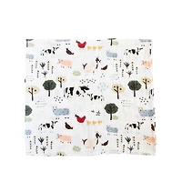 Red Rovr-Organic Cotton Muslin Swaddle Blanket