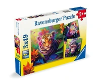 Ravensburger - Jungle Babies 3 X 49Pc ensemble de puzzles